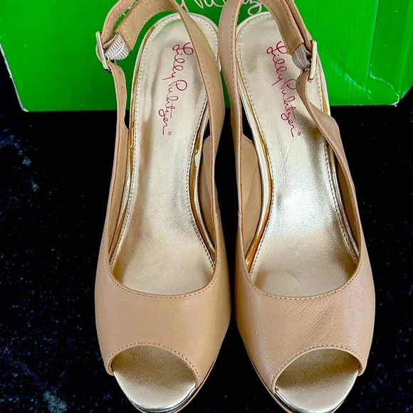 Lilly Pulitzer Kristin Wedge 9.5M NIB - Picture 2 of 4